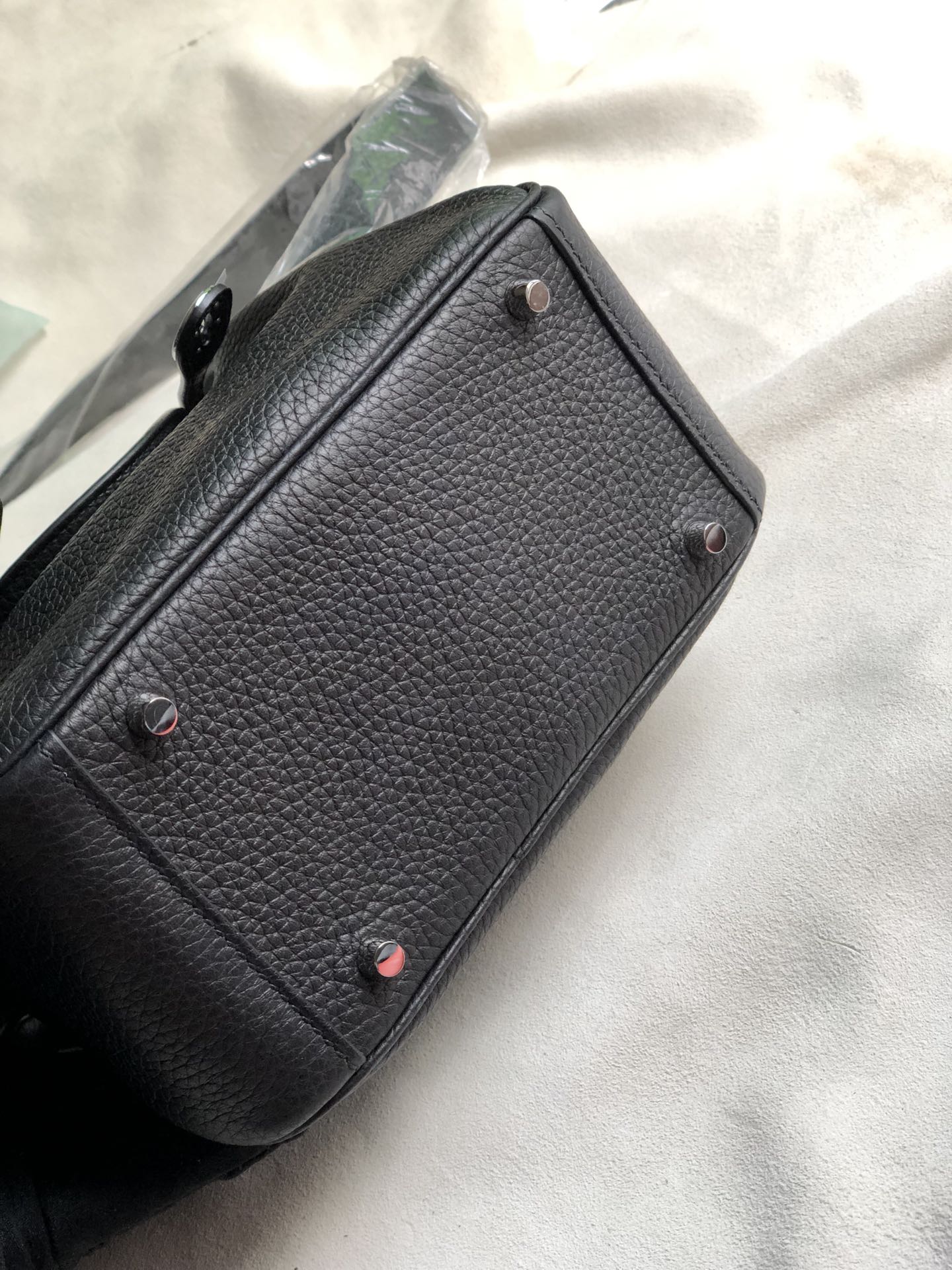 에르메스 미니 린디백 블랙 은장 끌레망스 가죽